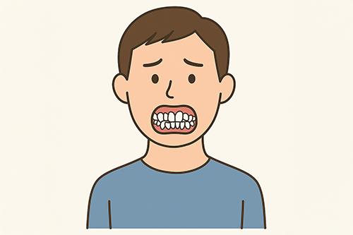 叢生の男性をイメージしたイラスト